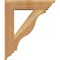 Ekena Millwork Funston Traditional Rough Sawn Bracket w/ Offset Brace, Western Red Cedar, 6"W x 22"D x 26"H BKT0604X22X26FST01RWR - alternate 4